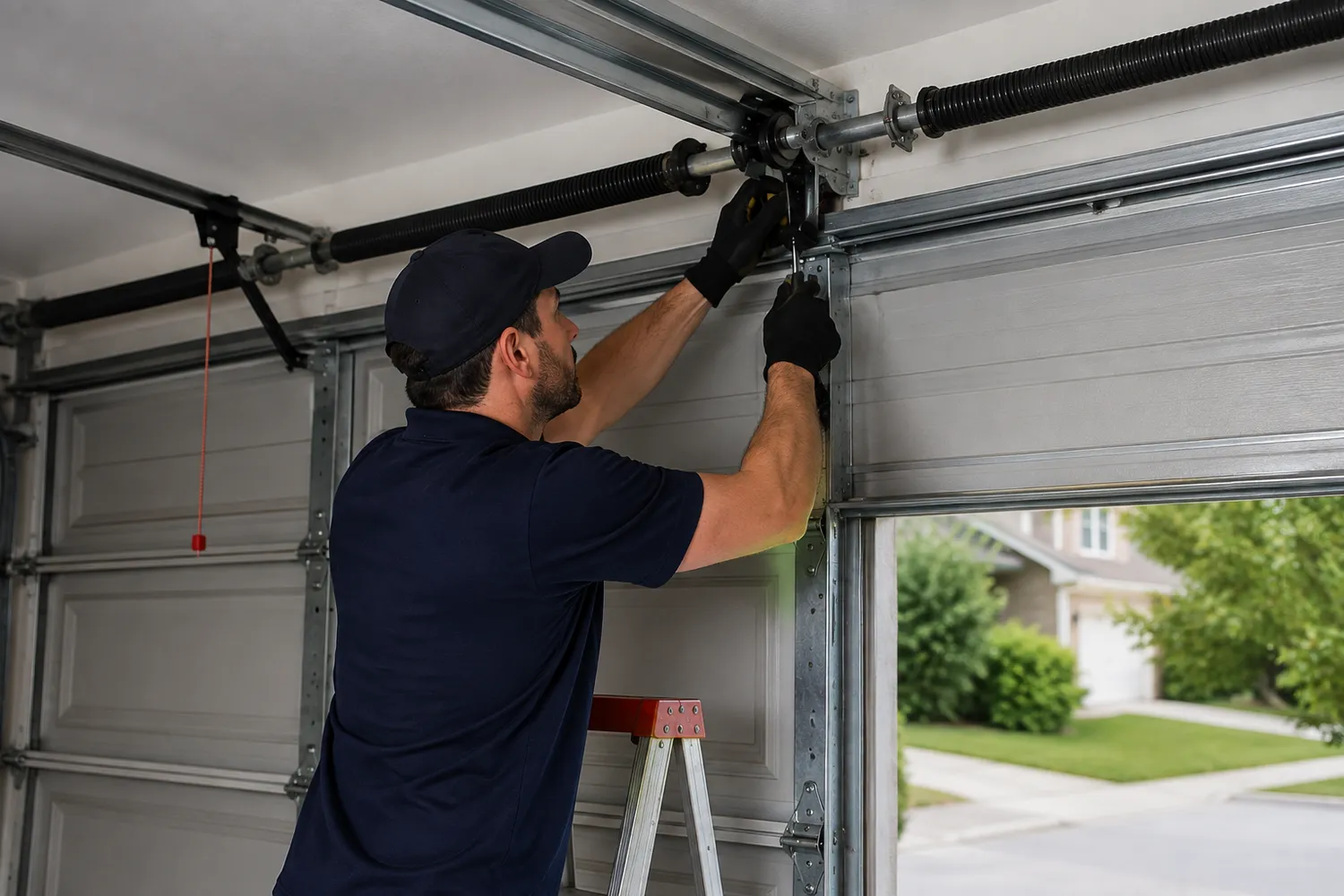 Garage door cable replacement