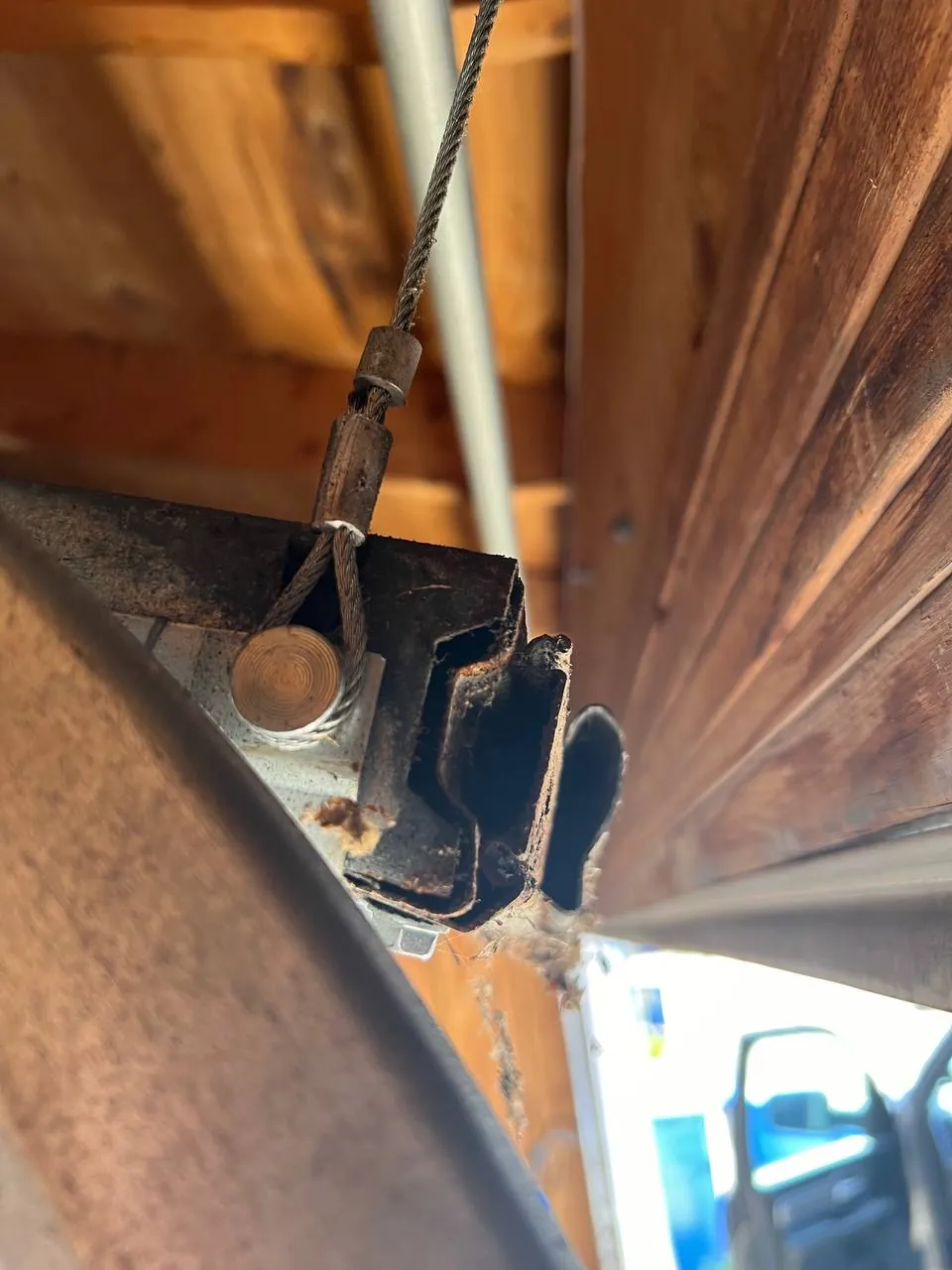 Garage door cable replacement