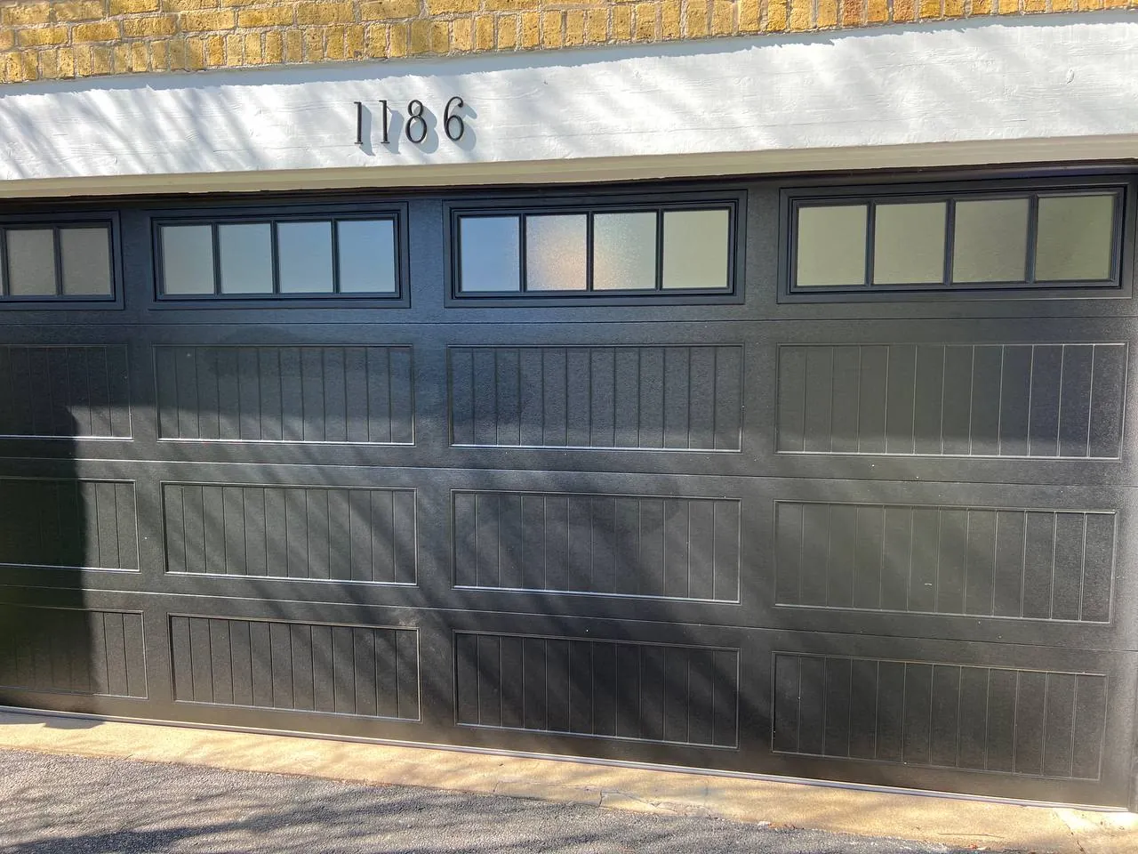 Residential garage door exterior in Lake County, Illinois