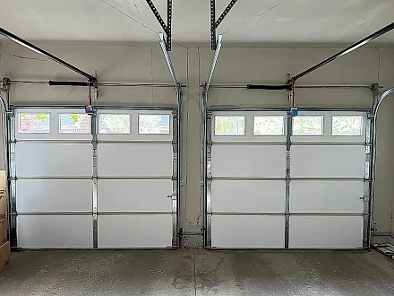 New garage door installation