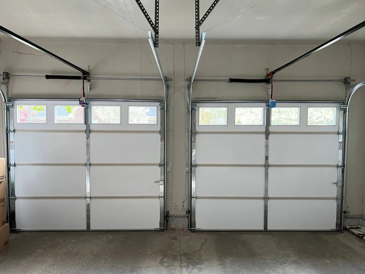 New garage door installation