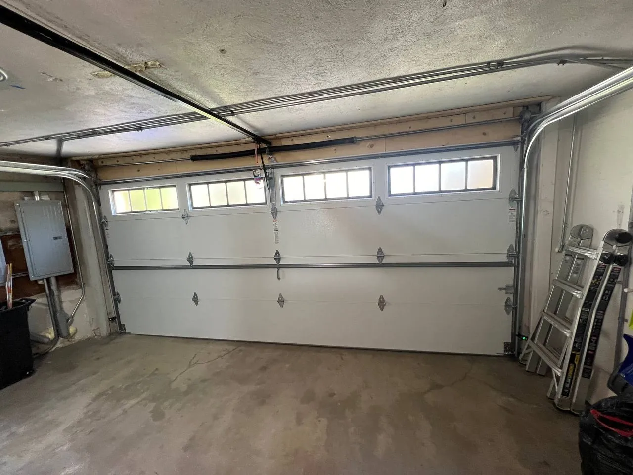 Quiet, smooth-running garage door after roller replacement in Lake County IL
