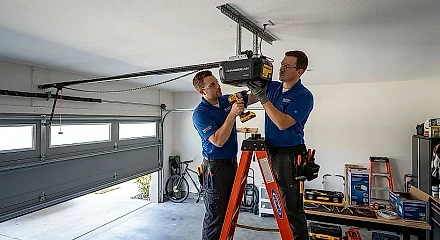 Garage door opener installation