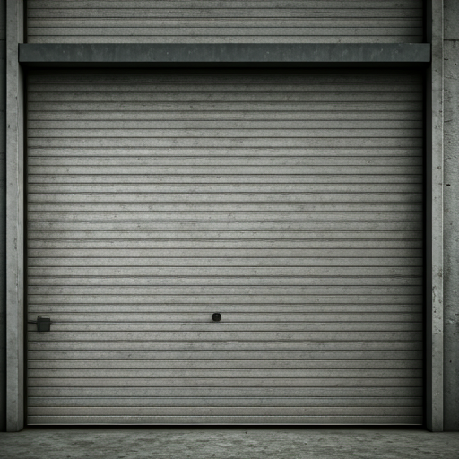 Garage door panel ready for repair