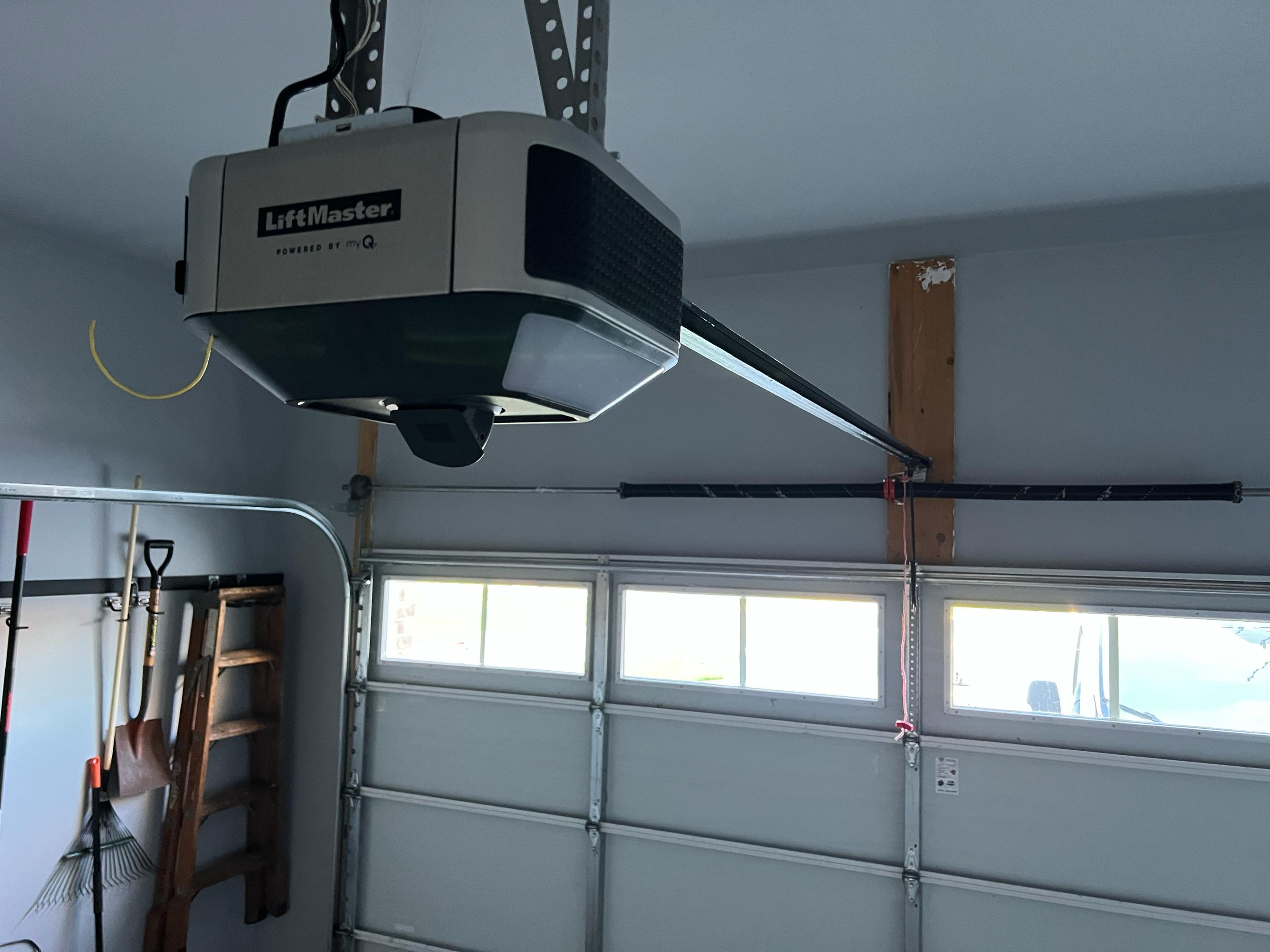 Garage door opener installation