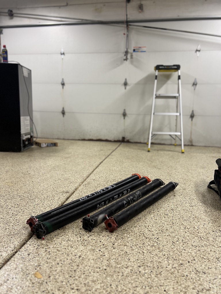 Garage door spring repair