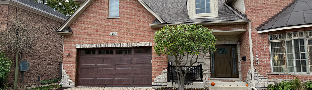 New garage door installation